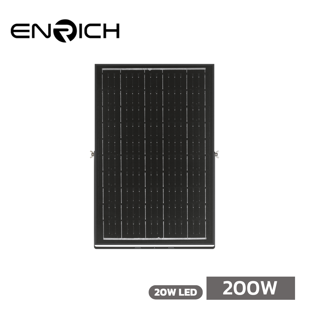 สปอร์ตไลท์โซล่าเซลล์ OPTIMUS 200W / LED 20W ENRICH - Image 3